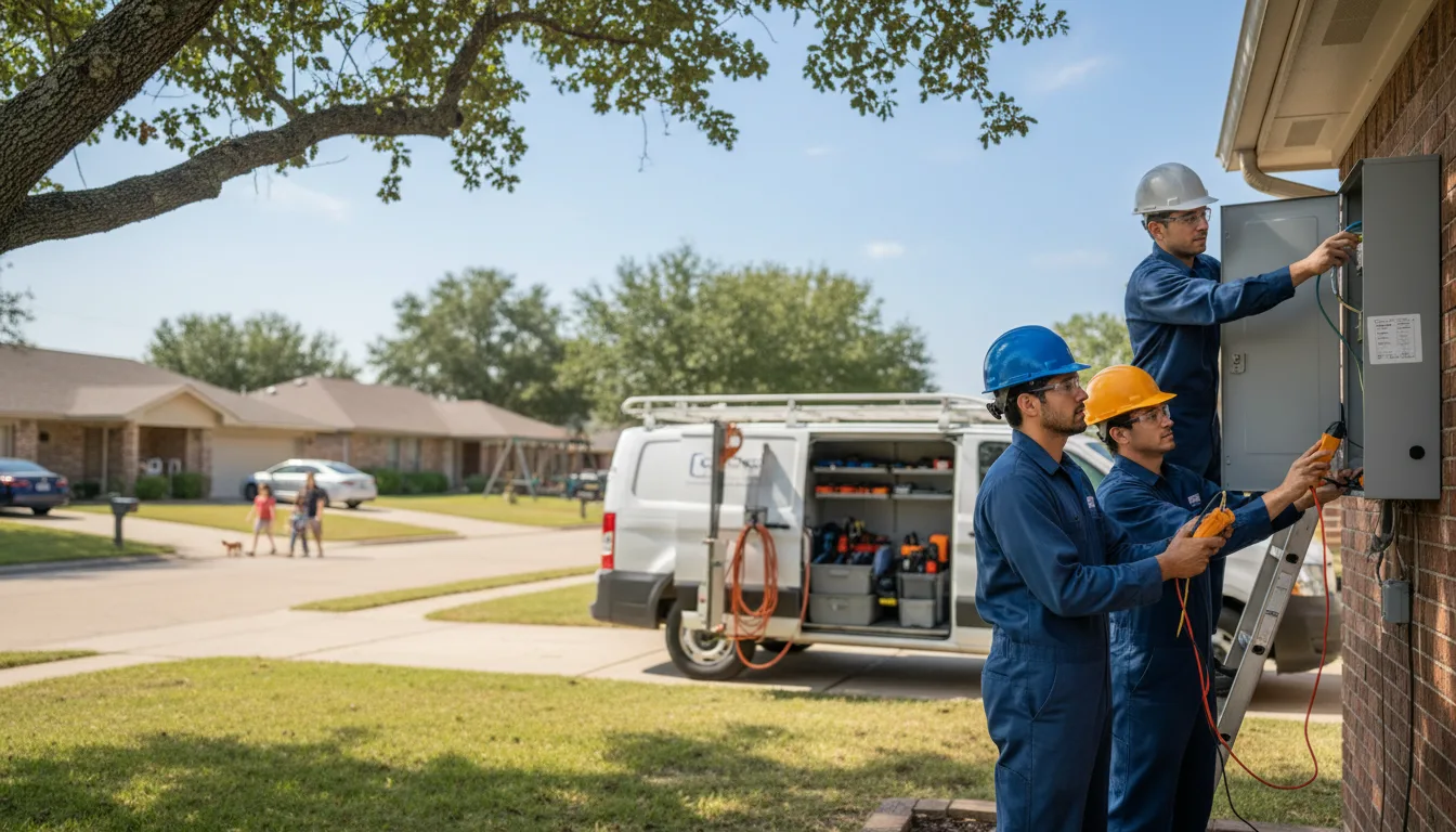 Certified electrician providing emergency electrical services in Burr, NE